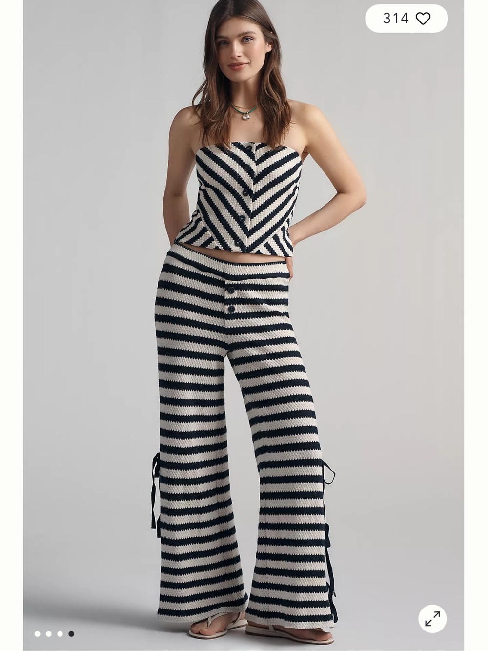 Anthropologie Maeve crochet set